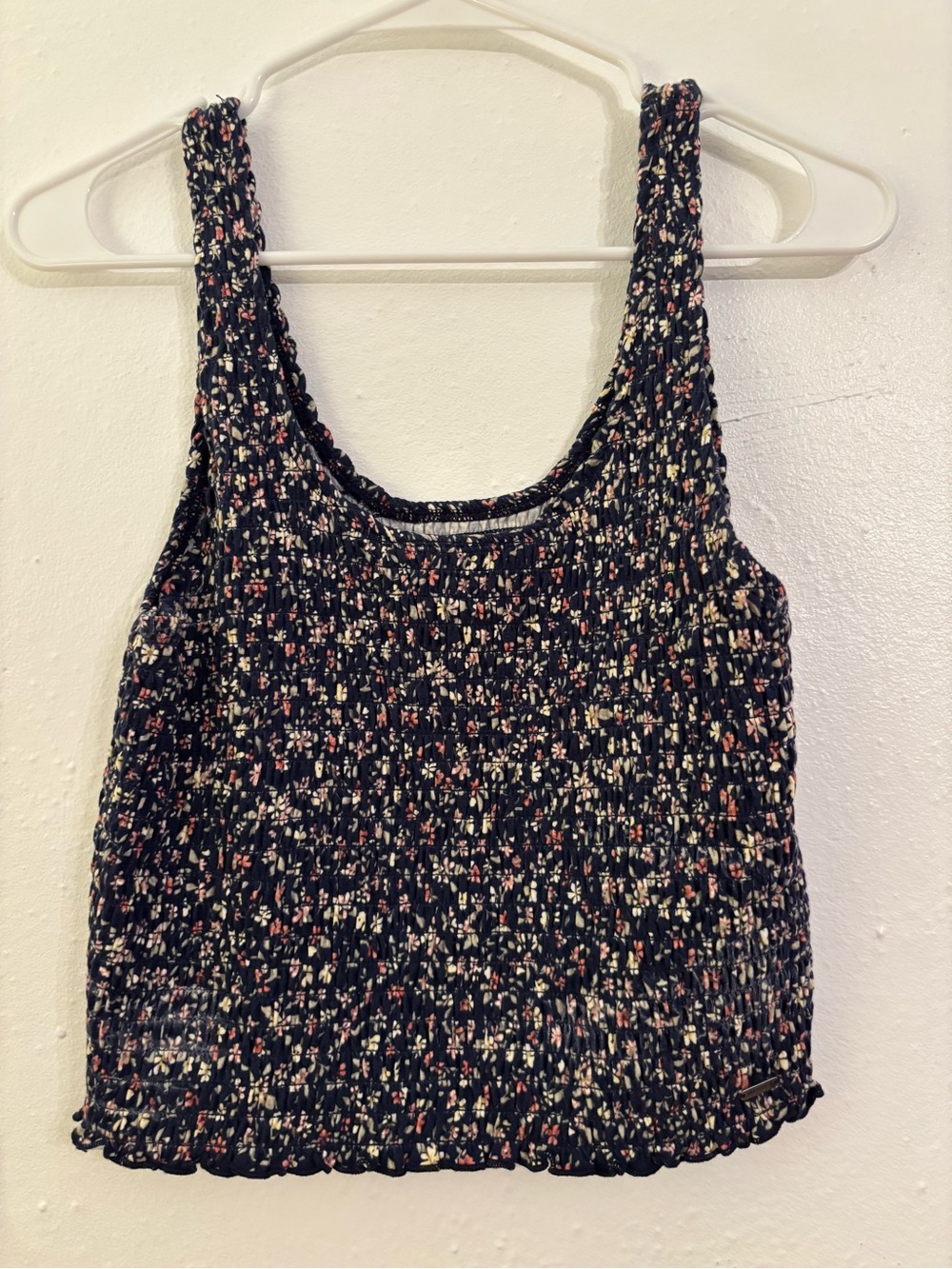 Hollister- Floral Smocked Tank Top